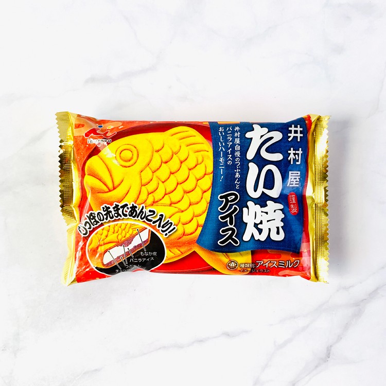【井村屋】鯛魚燒紅豆雪派冰淇淋