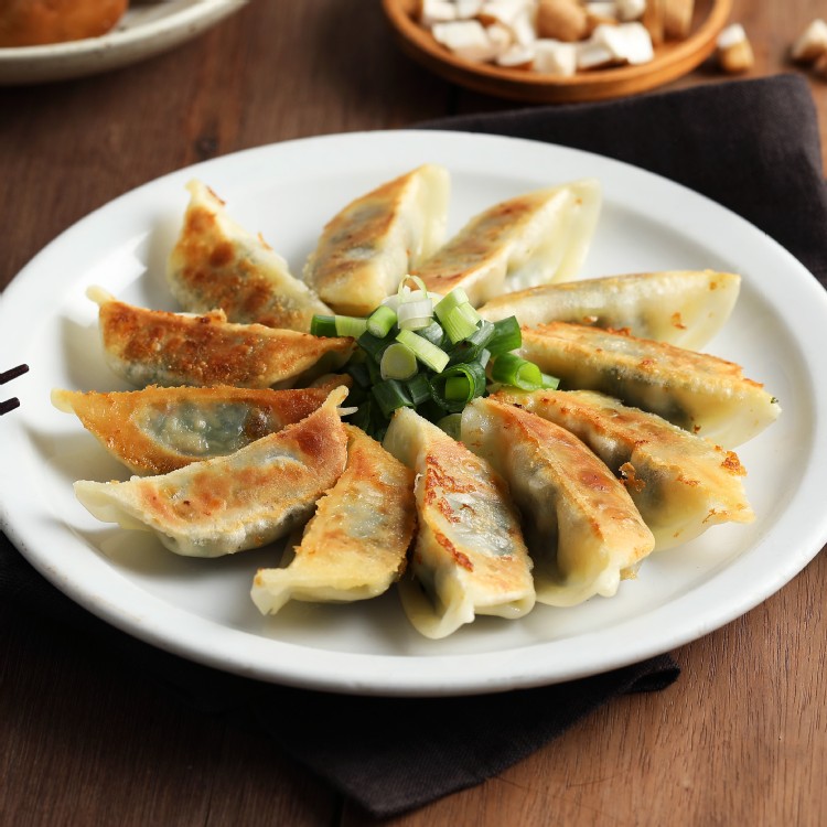 【禎祥食品】冷凍香菇薺菜熟水餃(蛋奶素)