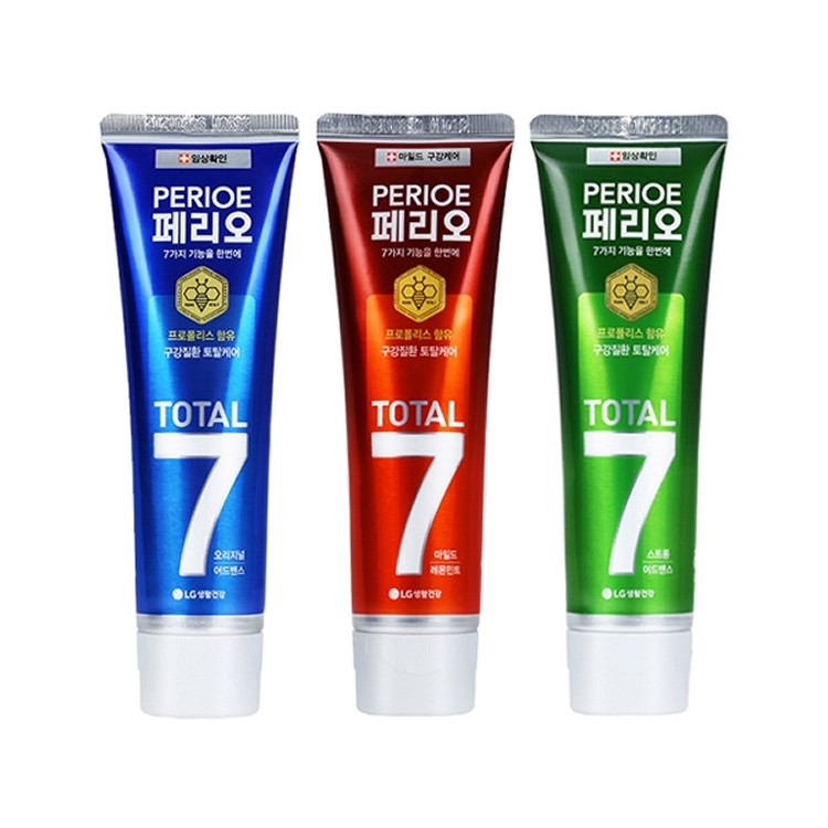 【LG Perioe倍麗兒】韓國7效蜂膠牙膏
