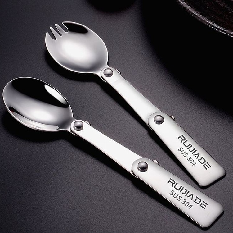 【輝鴻】304不鏽鋼摺疊叉匙[PZF1182]