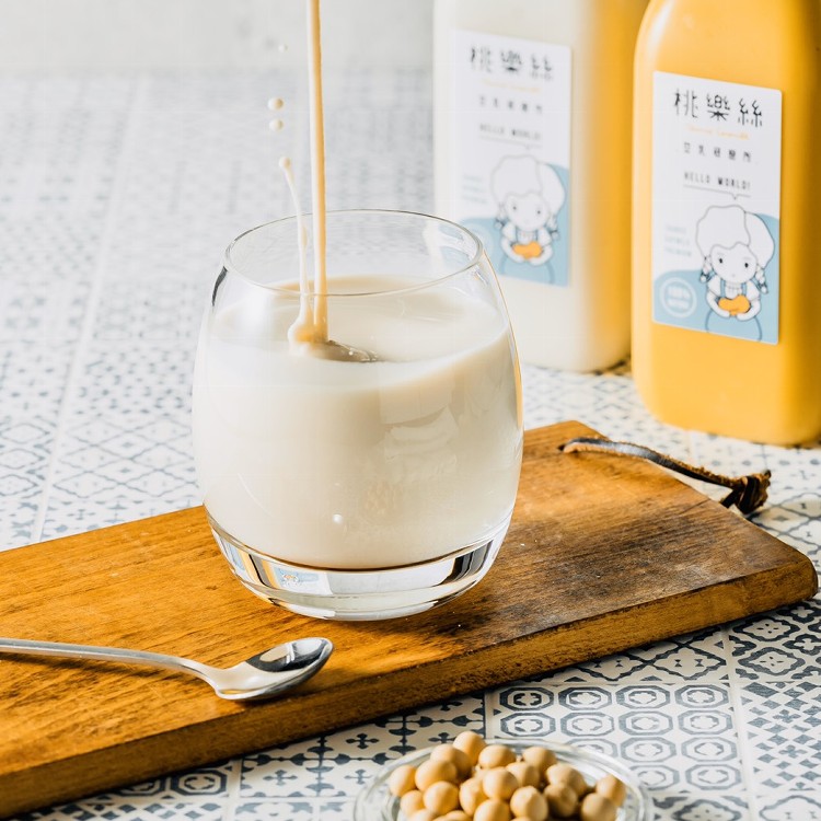 【桃樂絲豆漿】超濃！不濾渣全豆原味豆漿(無糖／微糖)