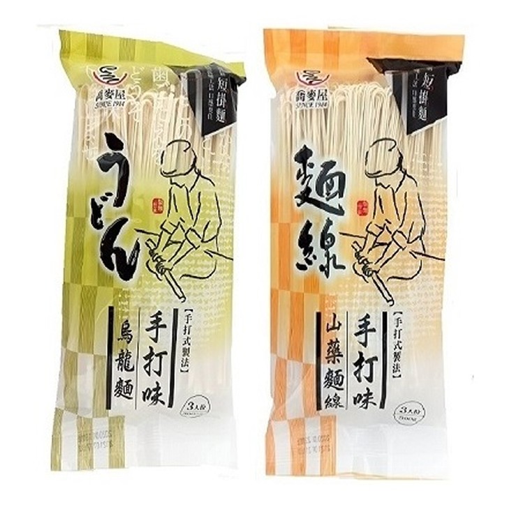【喬麥屋】手打味山藥麵線/手打味烏龍麵/千筋細麵 (任選)