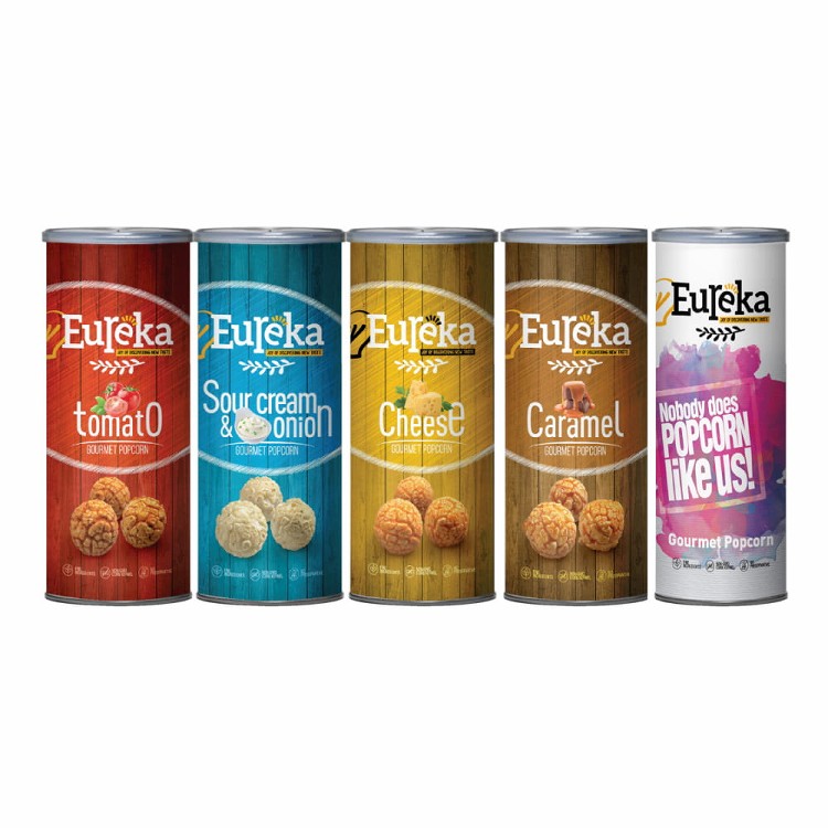 【EUREKA】爆米花 – EUREKA經典口味5入禮盒 (焦糖、起司、番茄、酸奶香蔥、原味海鹽)