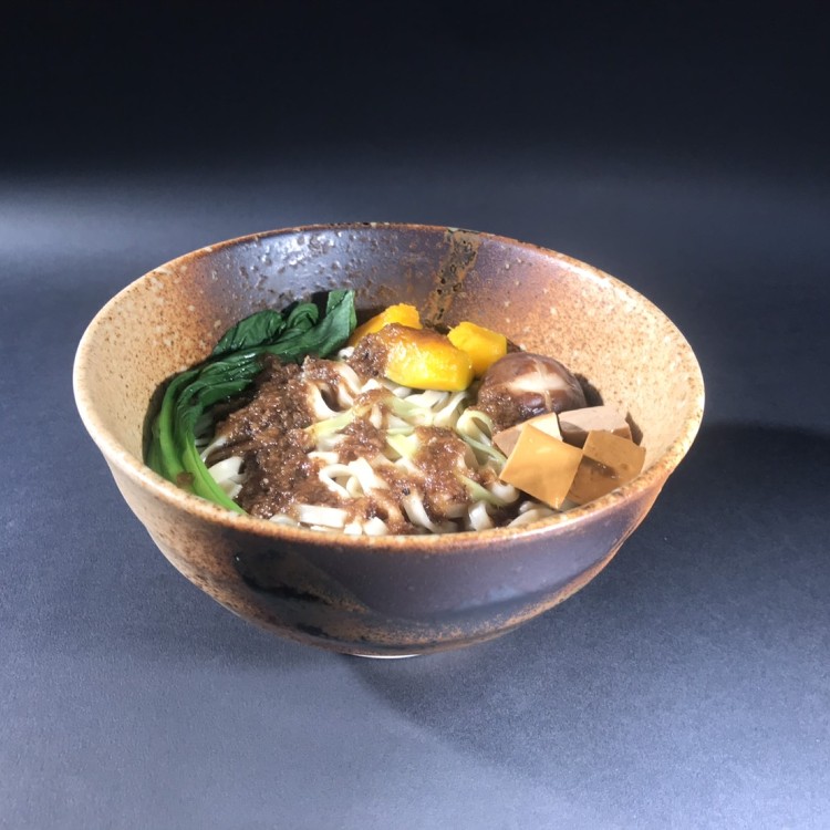 【自然緣素】老薑麻油野菇乾拌麵(全素)