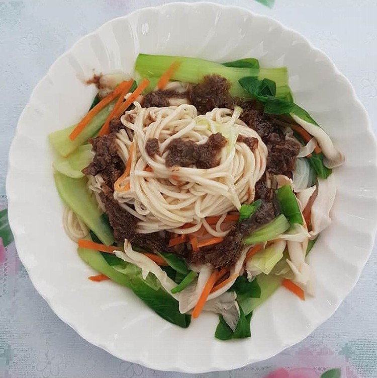 【自然緣素】香菇XO醬乾拌麵(全素)