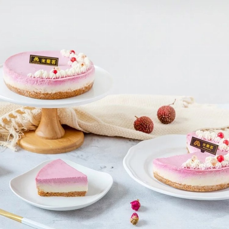 【米樂客】火紅玫瑰荔枝乳酪蛋糕6吋