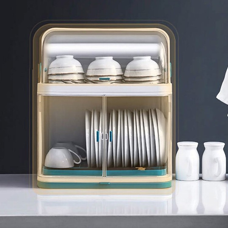 【DaoDi】廚房雙層碗盤瀝水置物架(碗盤收納箱 置物箱)