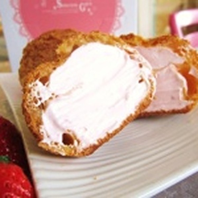 【蘇珊烘焙】脆皮泡芙(季節限定草莓牛奶/原味) 5入