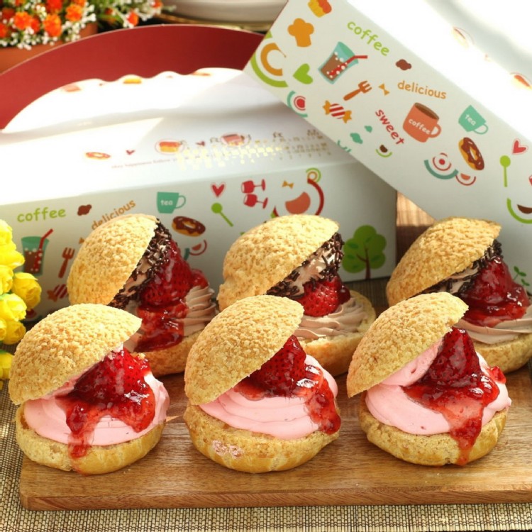 【美食村】爆餡草苺泡芙