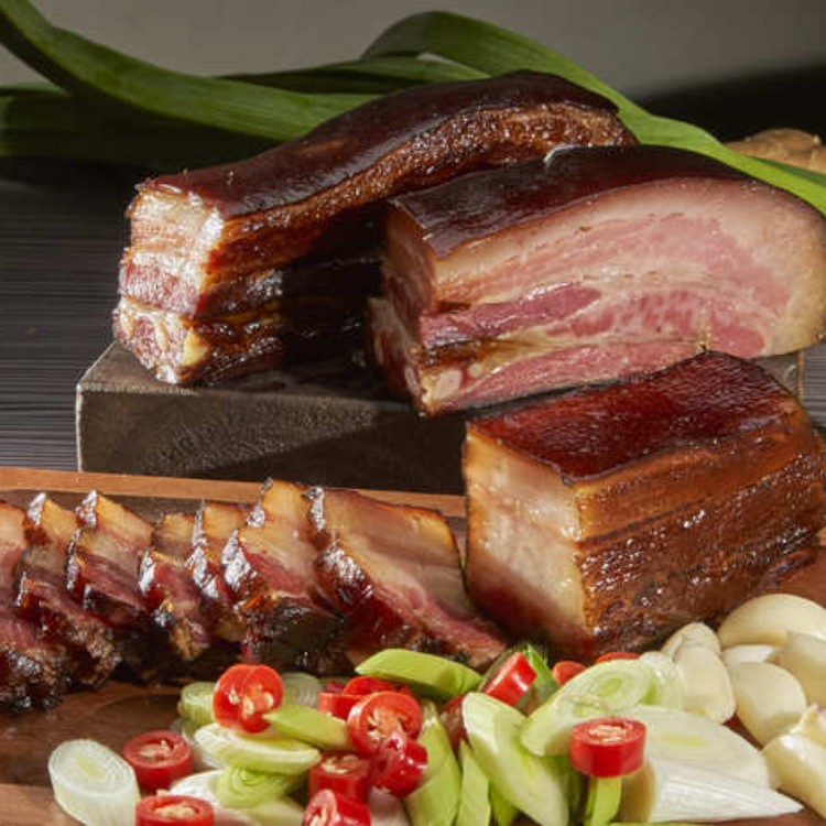 【馮媽媽】湖南五花臘肉塊(熟食)
