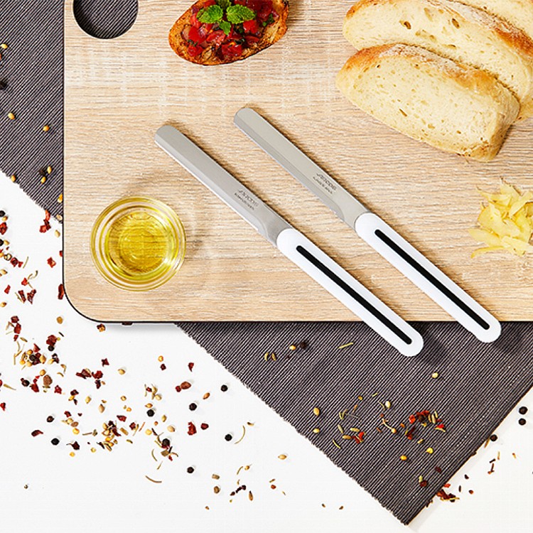 【西班牙ARCOS】Mario Sandoval米其林主廚系列-便攜料理餐刀2件組(白色)