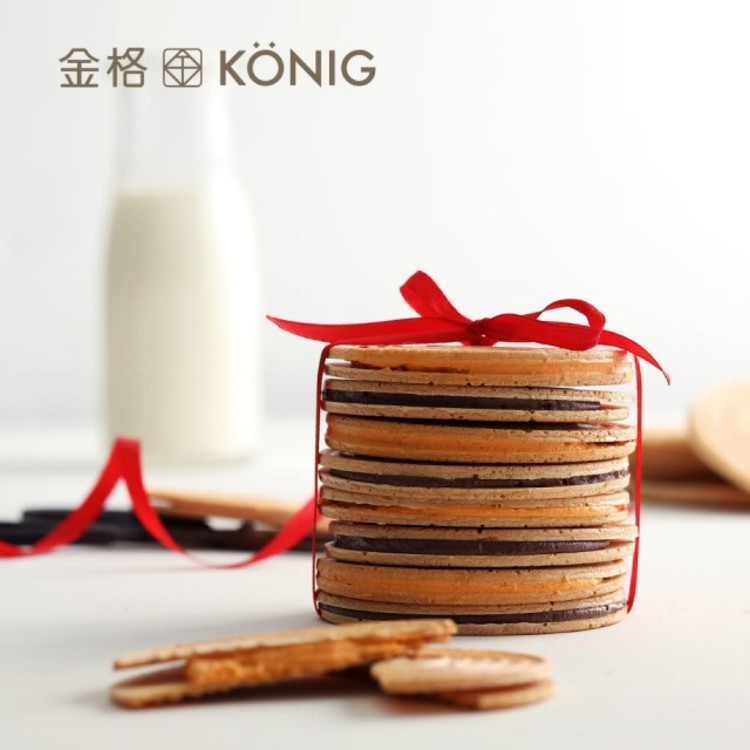【金格食品】格芙蕾薄酥24入禮盒(巧克力+墨西哥)