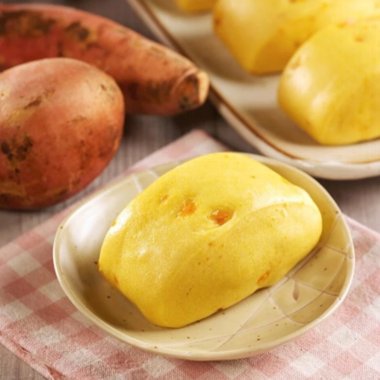 【葡吉包子】素食首選組(香菇素菜包+芋頭饅頭+地瓜饅頭+高麗菜包)