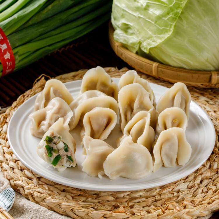 【松餃子】食尚玩家OS桑-爆汁手工三星蔥豬肉水餃