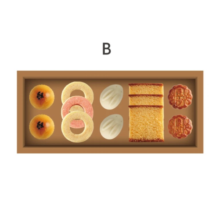【金格食品】中秋星月禮盒B款(廣式月餅/奶黃流芯兔/蛋黃酥)