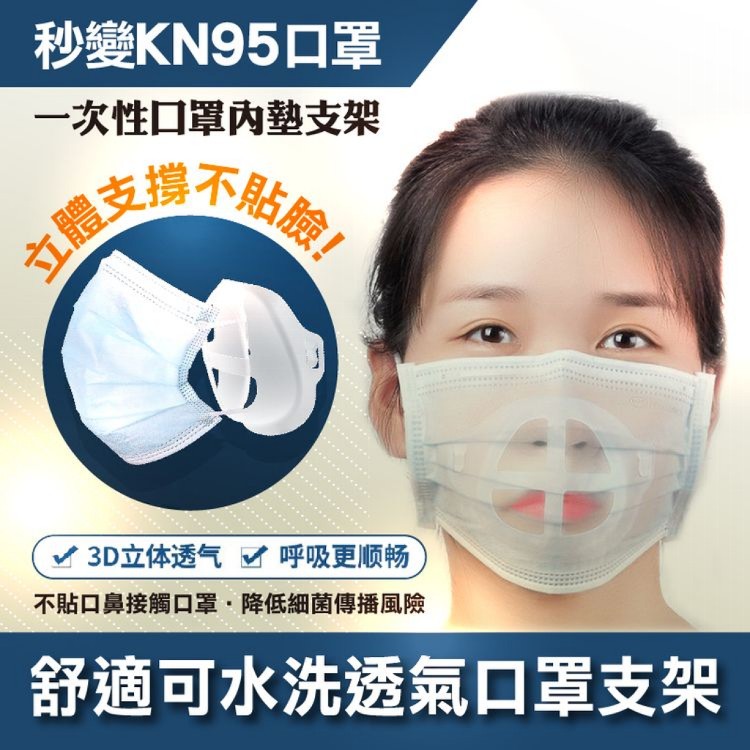 【輝鴻】舒適可水洗透氣口罩支架[PZF1595]