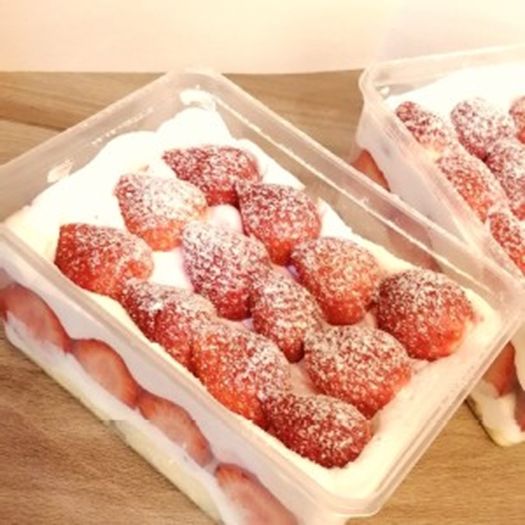 【蘇珊烘培】新鮮雙層草莓蛋糕盒(奶蛋素)