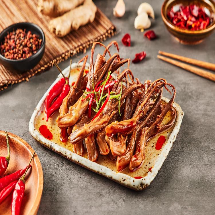 【鬍鬚林】麻辣鴨舌碩*3 包(真空袋包裝)