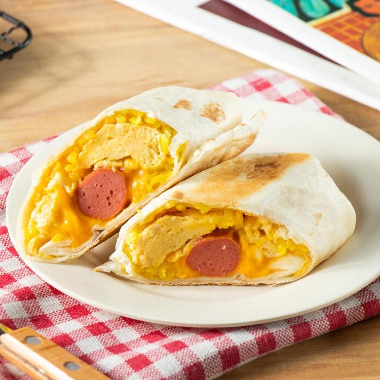 【台灣捲捲王 Taiwan Burrito】起士蛋香腸早餐捲(4種起士)