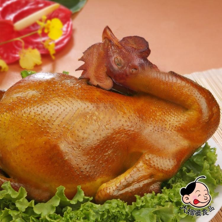【大嬸婆】掛爐黃金甘蔗雞(全雞)(1100g/隻) | 主廚食堂 ❖ 嚴選功夫料理，輕鬆上桌