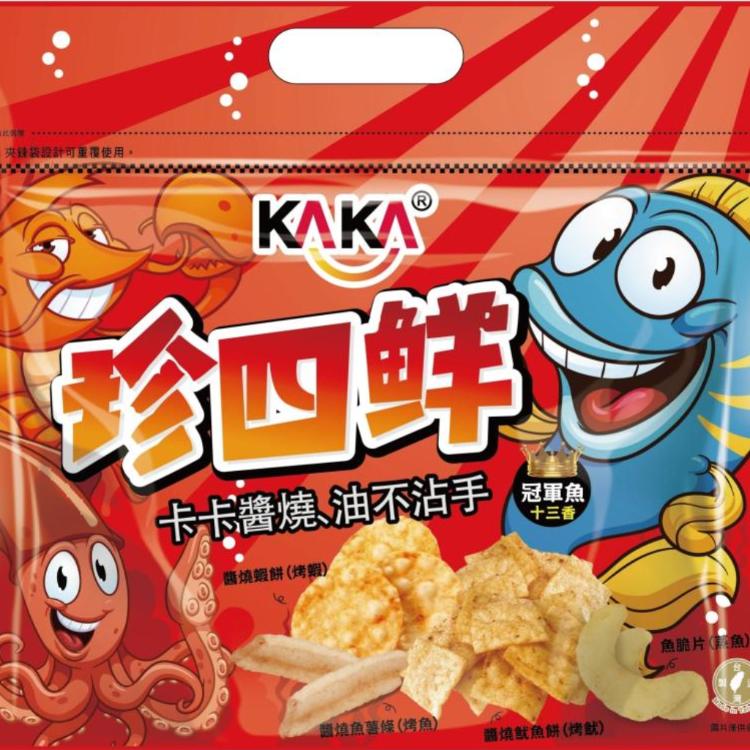 【KAKA】珍四鮮-冠軍魚十三香(120g) | KAKA ❖ 人氣海鮮餅乾 卡滋卡滋的好滋味！