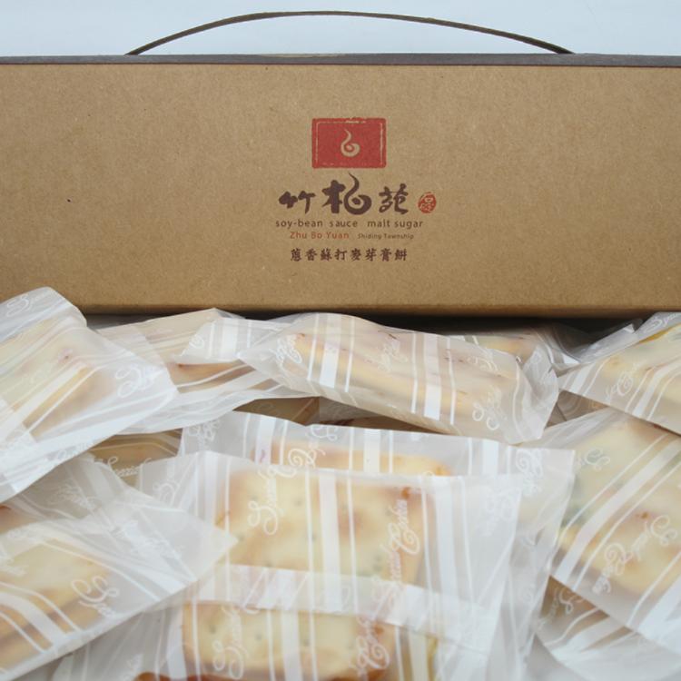 【石碇竹柏苑】蔥香蘇打麥芽膏餅(紙盒裝)