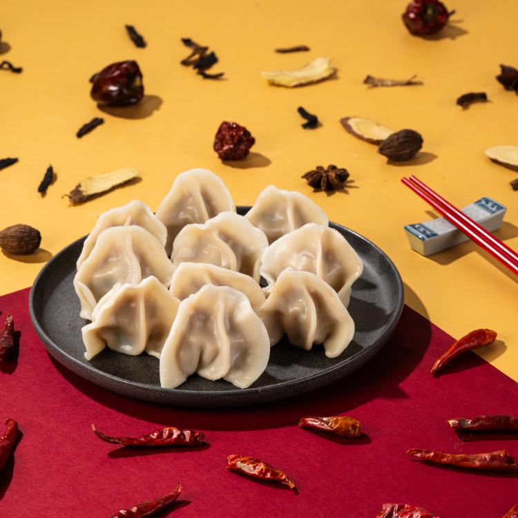 【坤伯傳家餃】麻辣木耳黃豆芽豬肉水餃