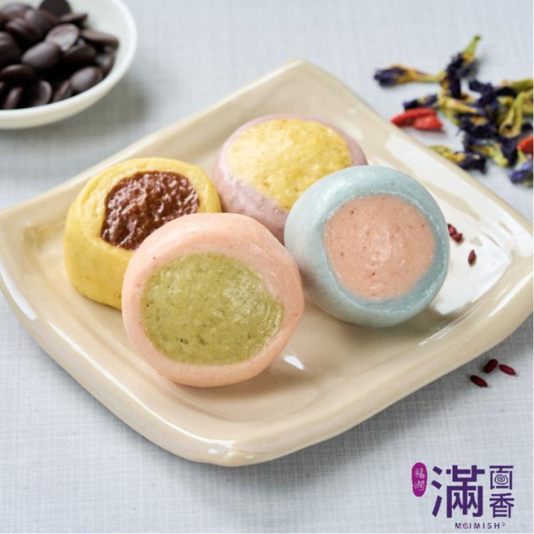 【滿面香】20g粉彩雙色小饅頭(奶素)
