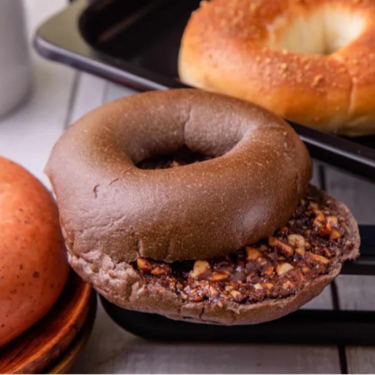 【查理布朗烘焙】巧克尬花生貝果-奶素(BO202)