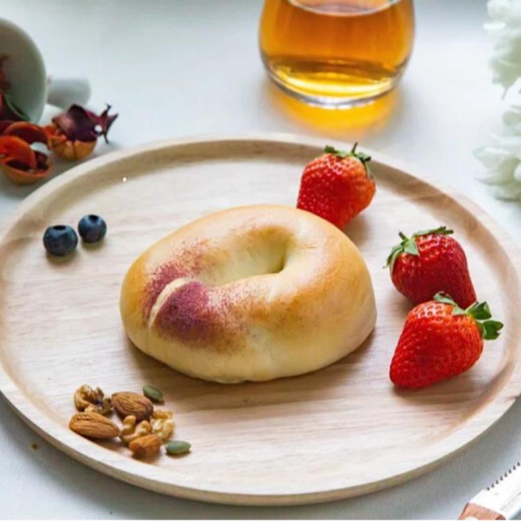 【查理布朗烘焙】芋泥金莎貝果-奶蛋素(BO004)