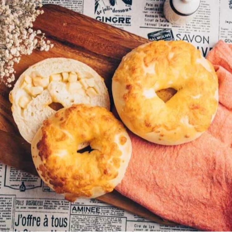 【查理布朗烘焙】高達起司貝果-奶蛋素(BO002)