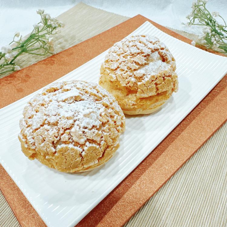 通路首賣【連珍】法式桃酥芋泥泡芙(奶蛋素)