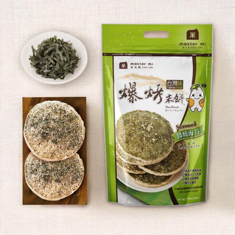 【米大師】爆烤米餅-醬燒海苔