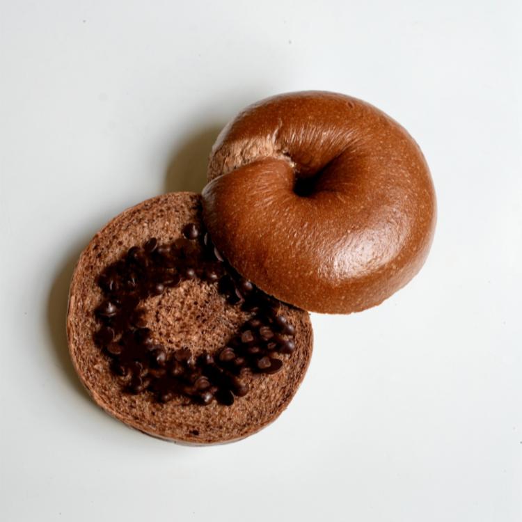【甜蜜點】巧克力豆豆貝果(奶素)