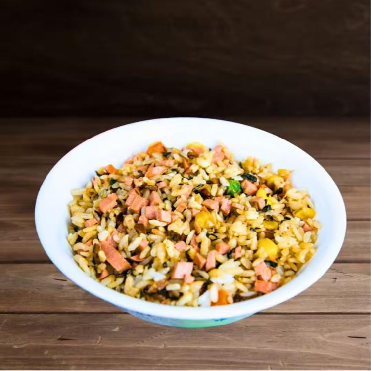 【搗蛋菇】三杯素火腿炒飯