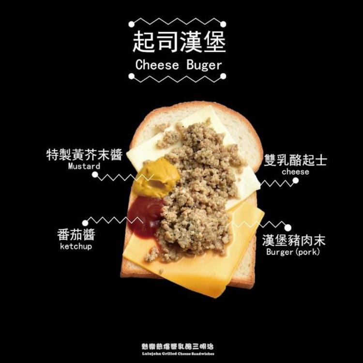 【熱樂煎】起司漢堡三明治