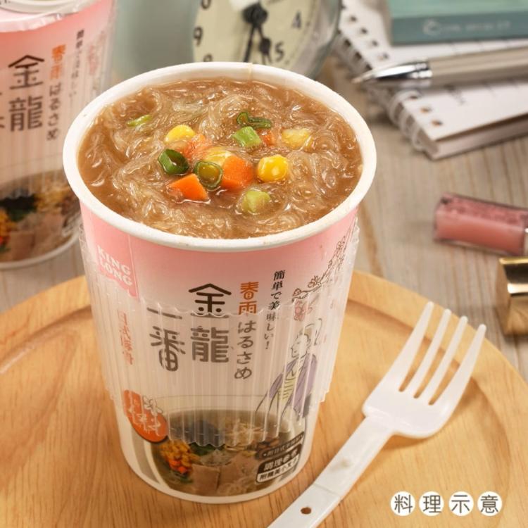 【金龍一番】日式杯冬粉-經典風味-日式豚骨-(葷食)