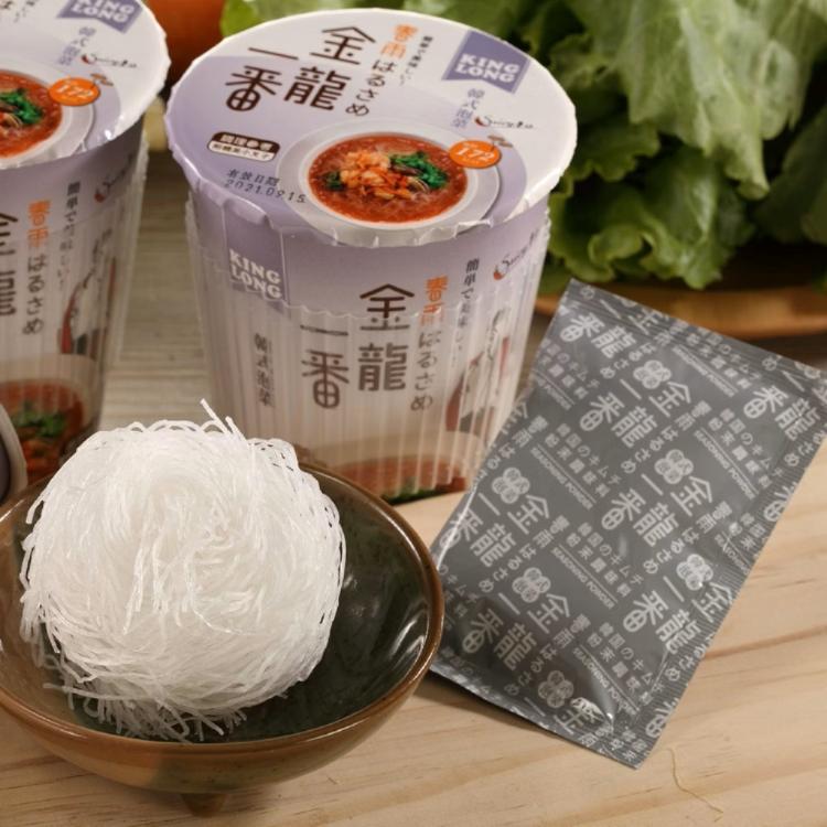 【金龍一番】日式杯冬粉-經典風味-韓式泡菜-(五辛素)