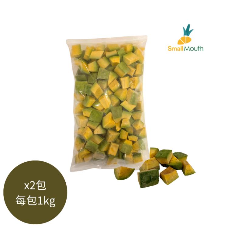 【小嘴水果】冷凍台灣酪梨丁(1kg/包_專利電磁保鮮技術)