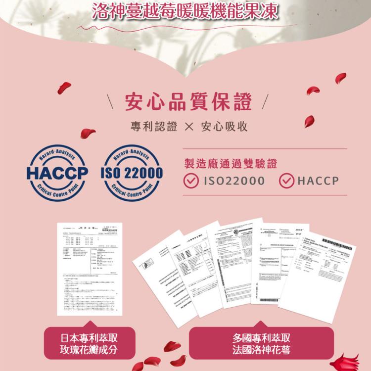 【高益Q】洛神蔓越莓暖暖機能果凍條/私密處呵護/漢方調理/月越好