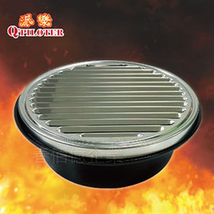 陶瓷不銹鋼瀝油烤肉爐 (1入) 炭烤爐 烤爐 烤肉盤 烤肉架 烤盤 瀝油烤盤 炭火燒烤 耐高溫不龜裂