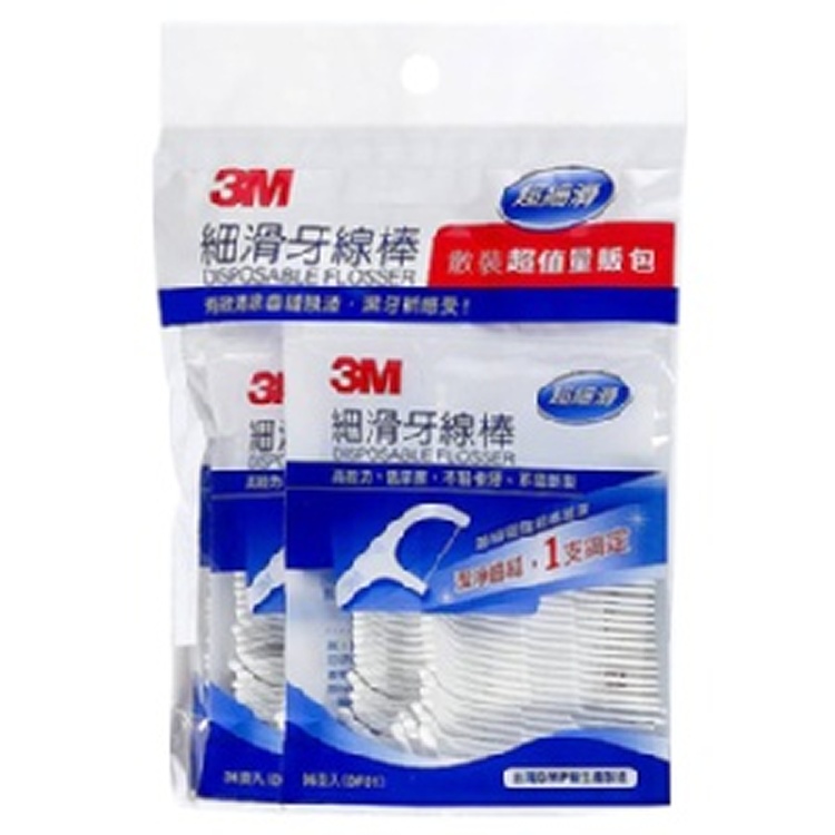《3M》 細滑牙線棒量販包-散裝包 (36入 x 4包)
