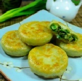 宜蘭手工三星蔥肉餡餅