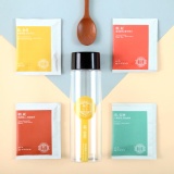 【一包四喜】+茶瓶 (暮金萱、朝紅、輕紅、夜安神) 特價：$149