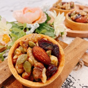 【MENIPPE 媚力泊】純手工薄皮 綜合堅果塔 10入/盒 (附提袋) （伴手禮/團購點心/下午茶