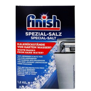 免運!【FINISH】洗碗機專用軟化鹽1.2公斤(平輸品) 1200g/盒 (12盒，每盒102.3元)