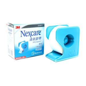 免運!【3M】4盒4捲 Nexcare 白色 通氣膠帶 1吋+切台 1/捲