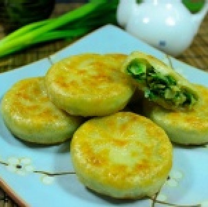 宜蘭手工三星蔥肉餡餅 特價：$79