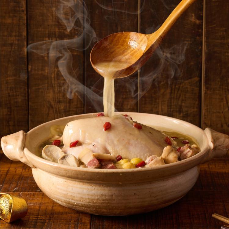 貢腿干貝鮑魚雞2500g/盒