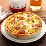 【賀米爾貝果】圓形披薩-燻雞 特價：$23